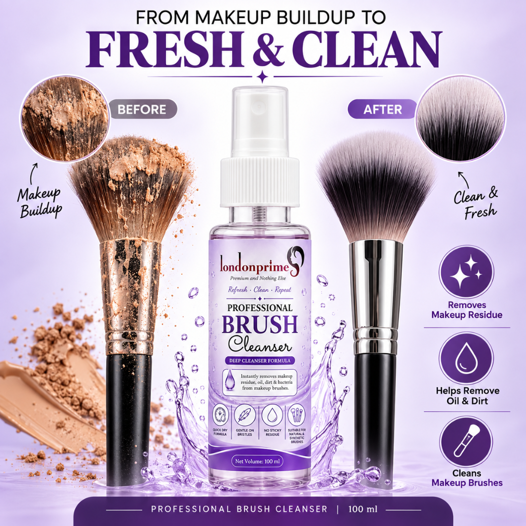 London Prime Professional Brush Cleanser – Deep Cleansing Spray 100ml