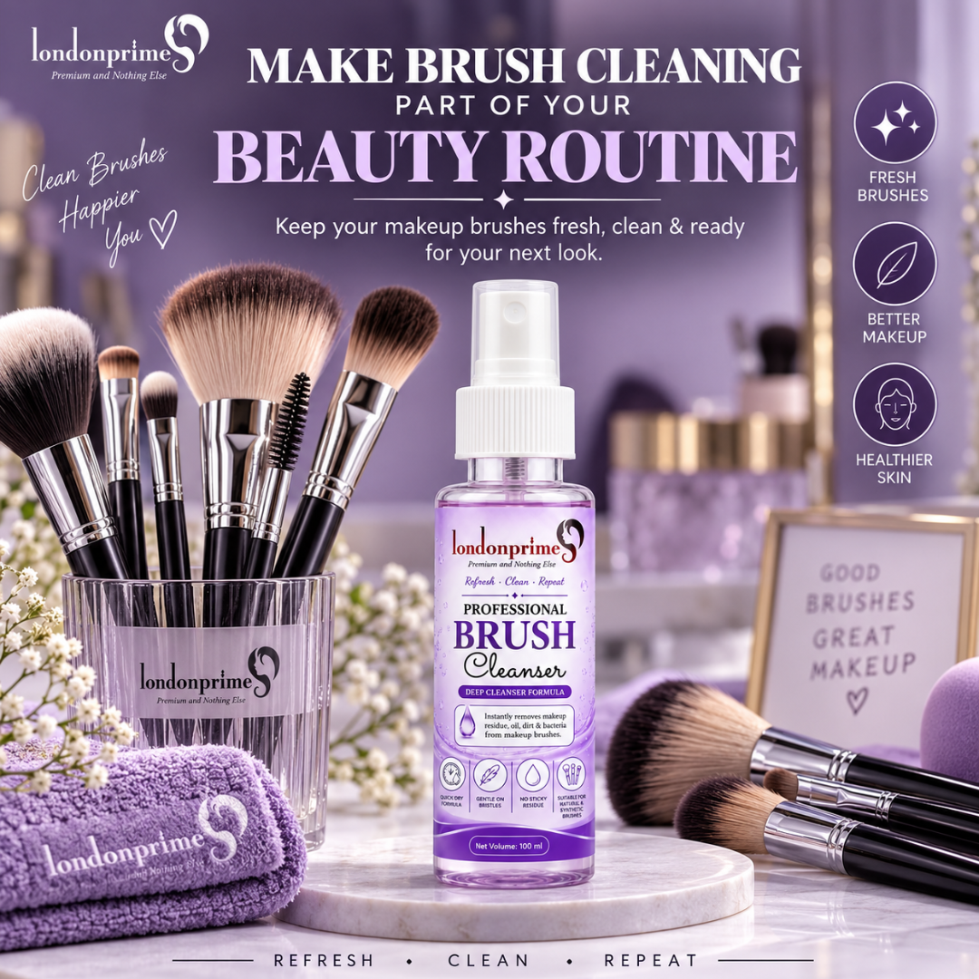 London Prime Professional Brush Cleanser – Deep Cleansing Spray 100ml