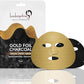 London Prime Gold Foil Facial Sheet Mask Gold Brightening, Moisturizing & Antiwrinkle charcoal faceial sheet mask