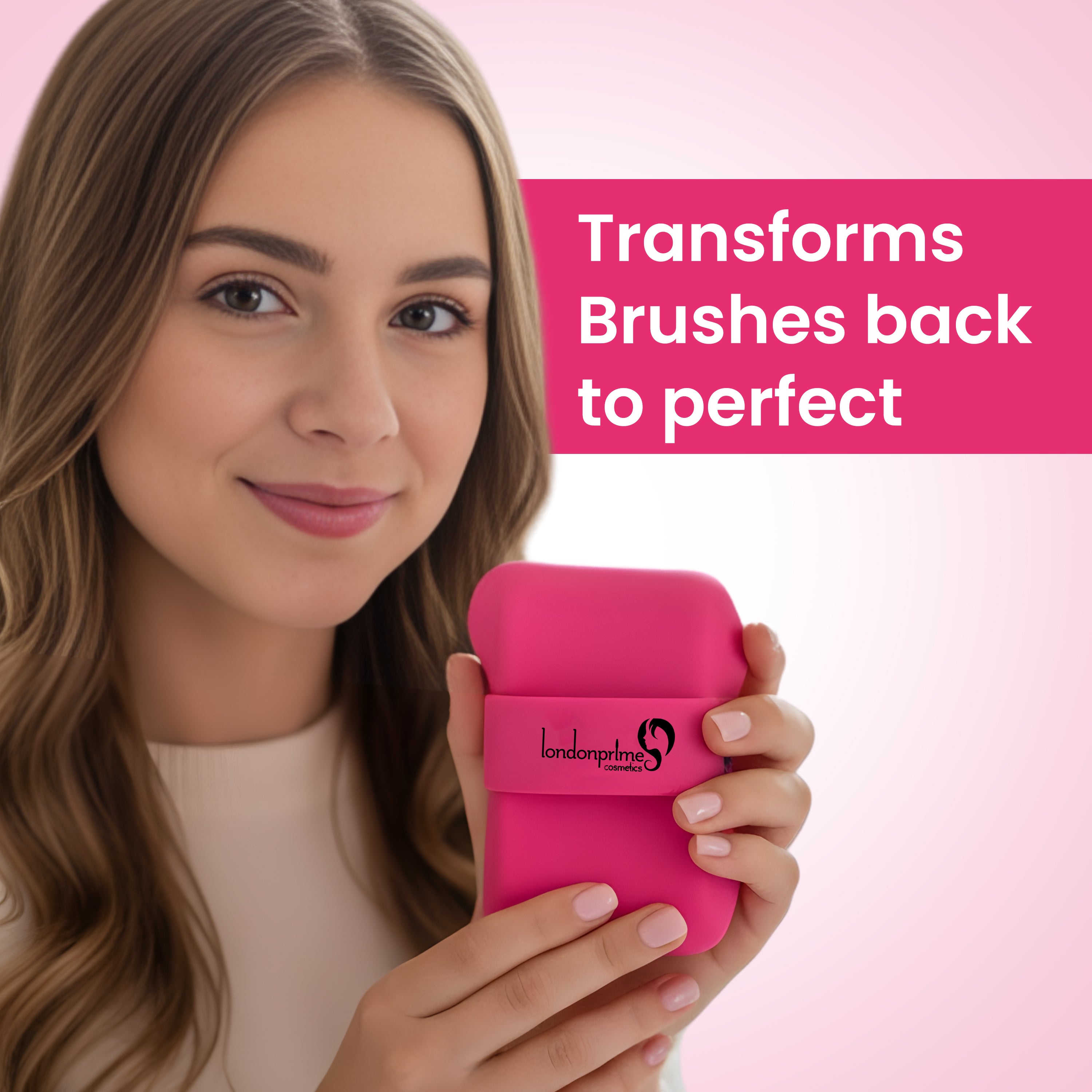 Silicone Makeup Brush Cleaner - Pink