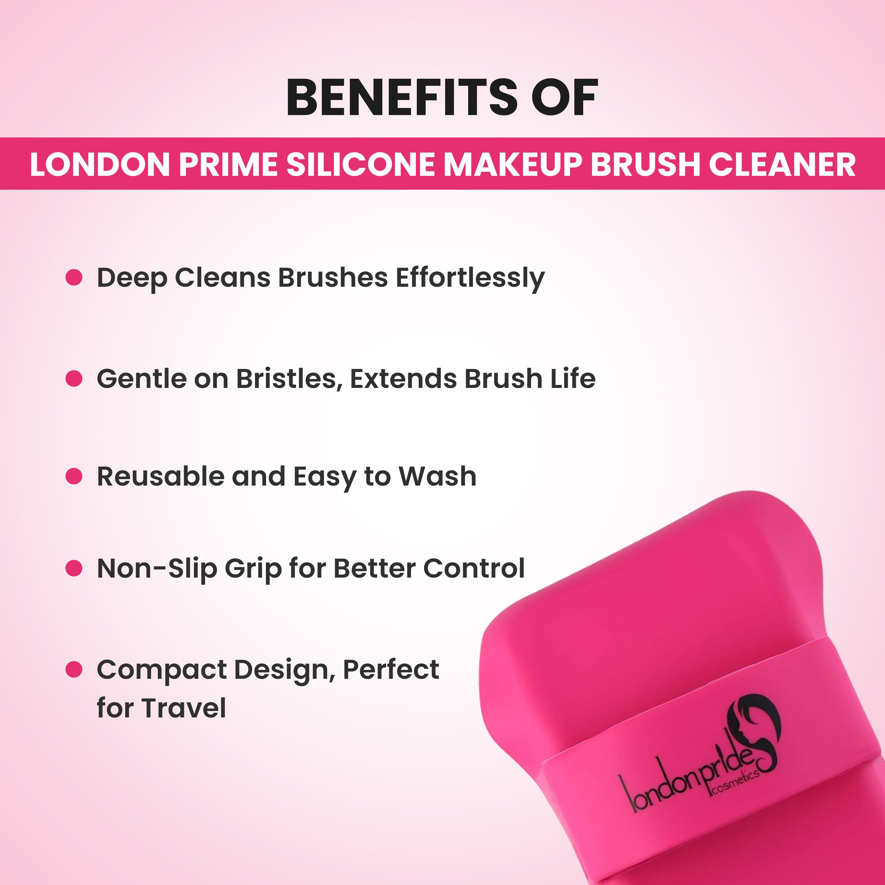 Silicone Makeup Brush Cleaner - Pink
