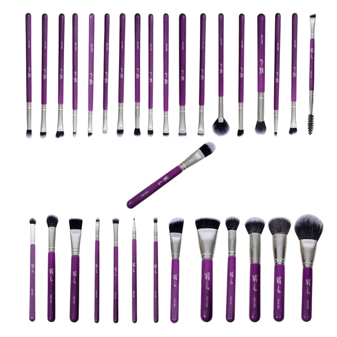 Glamstrokes 32 Pcs Budget friendly Brush Set (Black)